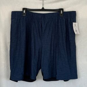 Athletic Works Men's Dark Blue Athletic Shorts